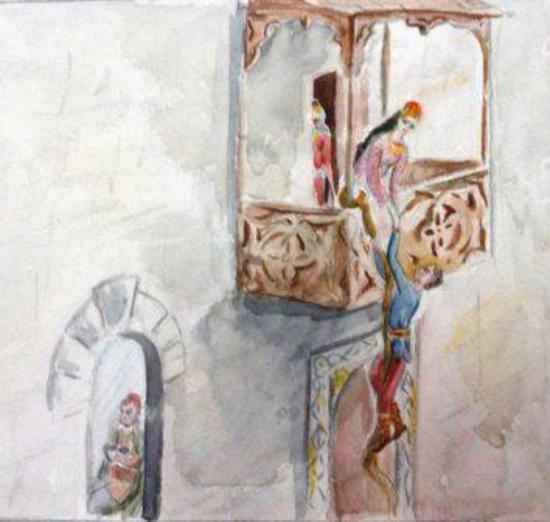 2. Третий визит сватов, при успешном проведении переговоров, фактически становился помолвкой (хоскап &ndash; буквально &laquo;скрепить слово&raquo;). С этой минуты и вплоть до самой свадьбы девушке не разрешалось видится со своим суженым. Тоскующему жениху приходилось тайком пробираться в дом нареченной, чтобы увидеть ее. Мать невесты принимала будущего зятя втайне от мужа при условии, что он будет соблюдать дистанцию и ни в коем случае не дотронется до девушки.