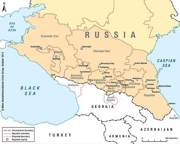 Карта Северного Кавказа Карта Северного Кавказа