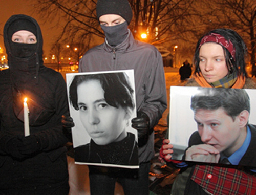 Митинг антифашистов 19 января 2011 года у Соловецкого камня в Москве. Фото: http://sensusnovus.ru Митинг антифашистов 19 января 2011 года у Соловецкого камня в Москве. Фото: http://sensusnovus.ru