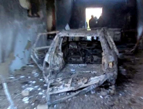 На месте проведения спецоперации в поселке Семендер Кировского района Махачкалы, в результате которой был убит Дмитрий Соколов. 16 ноября 2013 г. Фото http://nac.gov.ru/ На месте проведения спецоперации в поселке Семендер Кировского района Махачкалы, в результате которой был убит Дмитрий Соколов. 16 ноября 2013 г. Фото http://nac.gov.ru/