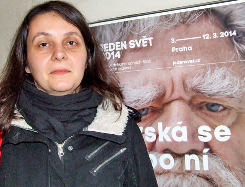 Директор фестиваля "Один мир" Хана Кулханкова. Прага, 12 марта 2014 г. Фото Эдиты Бадасян для "Кавказского узла" Директор фестиваля "Один мир" Хана Кулханкова. Прага, 12 марта 2014 г. Фото Эдиты Бадасян для "Кавказского узла"