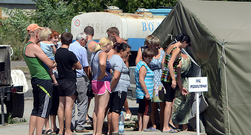 Беженцы из Украины в палаточном городке в Ростовской области. Август 2014 г. Фото Олега Пчелова для "Кавказского узла" Беженцы из Украины в палаточном городке в Ростовской области. Август 2014 г. Фото Олега Пчелова для "Кавказского узла"