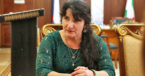 Лейла Албогачиева. Фото: Пресс-служба главы Республики Ингушетия Лейла Албогачиева. Фото: Пресс-служба главы Республики Ингушетия