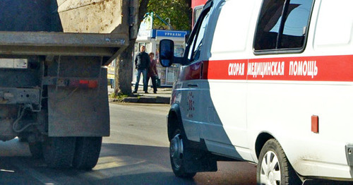 Машина скорой помощи. Фото Олега Пчелова для "Кавказского узал" Машина скорой помощи. Фото Олега Пчелова для "Кавказского узал"