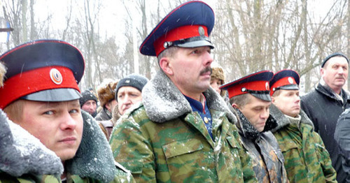 Казаки. Ростов-на-Дону, 26 января 2013 г. Фото Олеси Диановой для «Кавказского узла» Казаки. Ростов-на-Дону, 26 января 2013 г. Фото Олеси Диановой для «Кавказского узла»