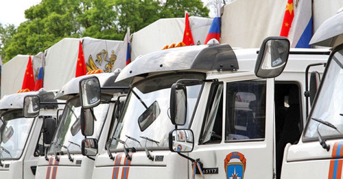 Гуманитарный конвой МЧС России. Фото http://26.mchs.gov.ru/ Гуманитарный конвой МЧС России. Фото http://26.mchs.gov.ru/