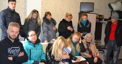 Жильцы многоквартирного дома. Фото Светланы Кравченко для "Кавказского узла"