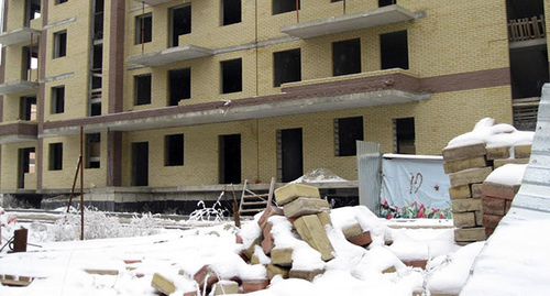 Недостроенный дом жилищного комплекса «Европейский» в Западном жилом массиве Ростова-на-Дону, декабрь 2016 года. Фото Константина Волгина для "Кавказского узла"