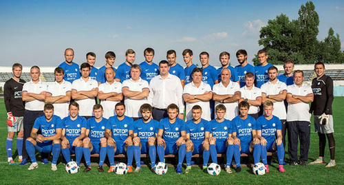 Игроки ФК "Ротор". Фото http://rotor-vlg.ru