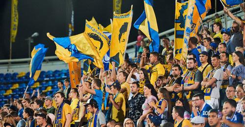 Фанаты футбольного клуба "Ростов". Фото http://www.fc-rostov.ru/press/news/11154