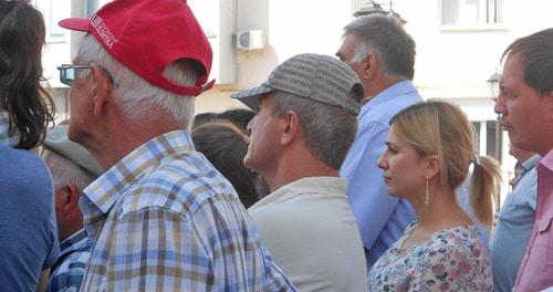 Зрители на День адыгов в Кабардино-Балкарии. 20 сентября 2017 г. Фото Людмилы Маратовой для "Кавказского узла"