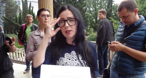 Анастасия Титова, лидер реготделения партии "Прогресс". Фото Светланы Кравченко для "Кавказского узла"