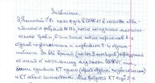 Заявление Сергея Томского. Фото Елены Гребенюк для "Кавказского узла"