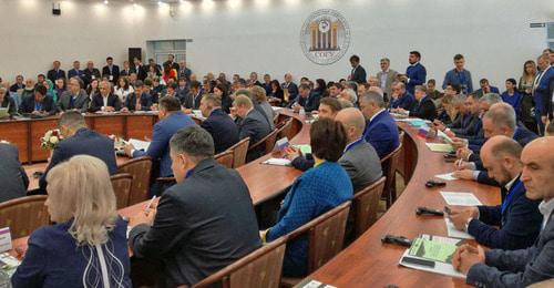 Участники научно-практической конференции "Иран и Северный Кавказ: история и перспективы сотрудничества". Владикавказ, 13 декабря 2017 г. Фото Эммы Марзоевой для "Кавказского узла"