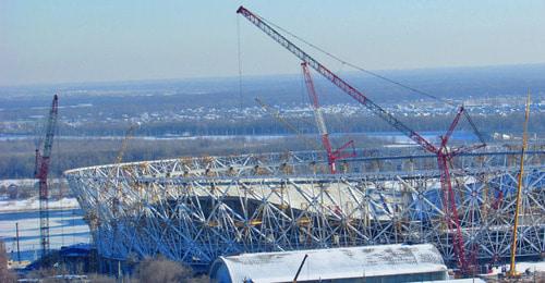 Строительство стадиона "Волгоград-Арена". Фото Вячеслава Ященко для "Кавказского узла"