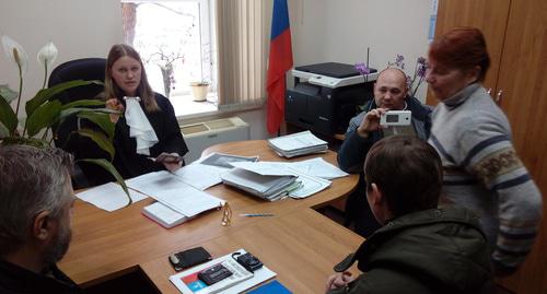 Суд Центрального района Волгограда 4 февраля оштрафовал Владимира Круглякова - участника шествия штаба Навального. Фото Вячеслава Ященко для "Кавказского узла"
