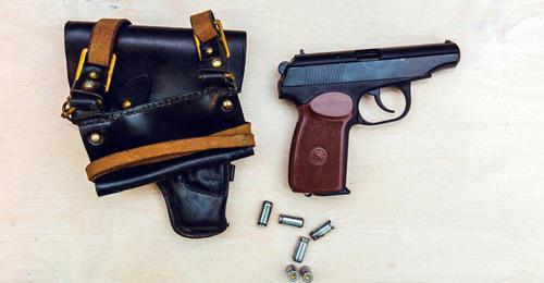 Пистолет. Фото: Денис Яковлев / Югополис Пистолет. Фото: Денис Яковлев / Югополис