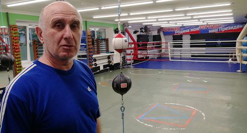 Тренер детской спортивной школы №3 Нодар Цаава. Фото Светланы Кравченко для "Кавказского узла"