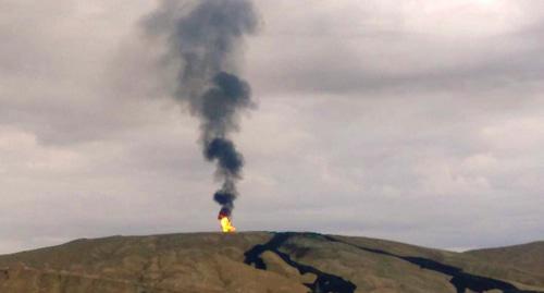 Вулкан Отман-Боздаг, 23 сентября 2018 год. Фото: пресс-служба Министерства экологии и природных ресурсов Азербайджана.