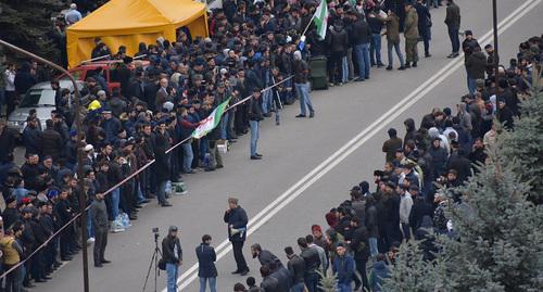 Протесты в Магасе. Фото предоставлено "Кавказскому узлу" Якубом Гогиевым