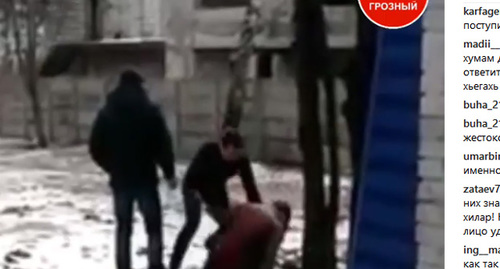 Кадр из видеозаписи драки https://www.instagram.com/p/BsTtMQll13X/