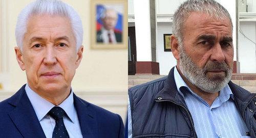 Владимир Васильев,  Муртазали Гасангусейнов. Фото: https://derbrayon.ru/news/obshestvo/glavoj-rd-izbran-vladimir-vasil-ev, патимат Махмудова, коллаж "Кавказского узла"