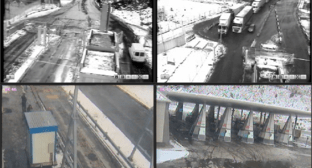 Скриншот изображения веб-камер на КПП "Верхний Ларс" по состоянию на 15:24 мск 18 февраля, https://vlars.ru/pages/3-webcam