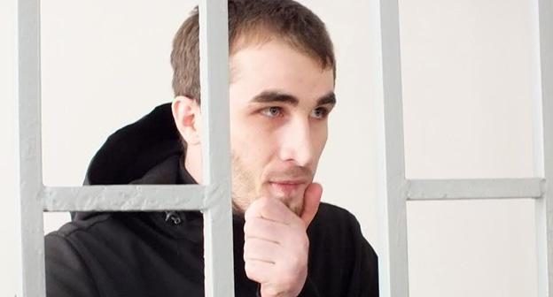 Жалауди Гериев в зале суда. Фото Патимат Махмудовой для "Кавказского узла"