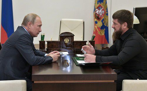 Встреча Владимира Путина с Рамзаном Кадыровым 31 августа 2019 года. Фото пресс-службы президента России: http://kremlin.ru/events/president/news/61415