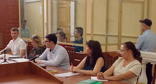 Участники процесса по делу о подготовке беспорядков в Ростове-на-Дону. Фото Константина Волгина для "Кавказского узла"
