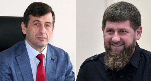 Идрис Байсултанов, Рамзан Кадыров. Фото: chechnya.gov.ru,  Reuters? Коллаж "Кавказского узла"
