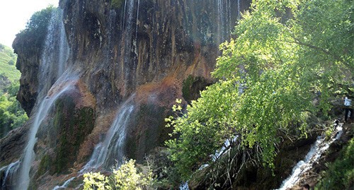 Водопад Гедмишх. Фото Луизы Оразаевой для "Кавказского узла". Водопад Гедмишх. Фото Луизы Оразаевой для "Кавказского узла".