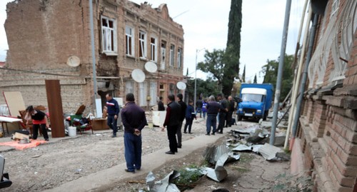 Последствия артобстрела в Гяндже, Азербайджан. Фото Азиза Каримова для "Кавказского узла"