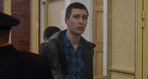 
Владислав Мордасов в суде, октябрь 2019 года. Фото Константина Волгина для "Кавказского узла"