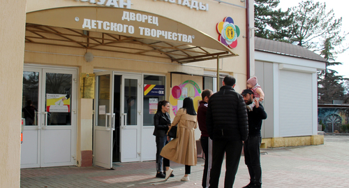 Избирательный участок № 8 в Цхинвале. 10 апреля 2022 года. Фото Марии Абайти для "Кавказского узла".