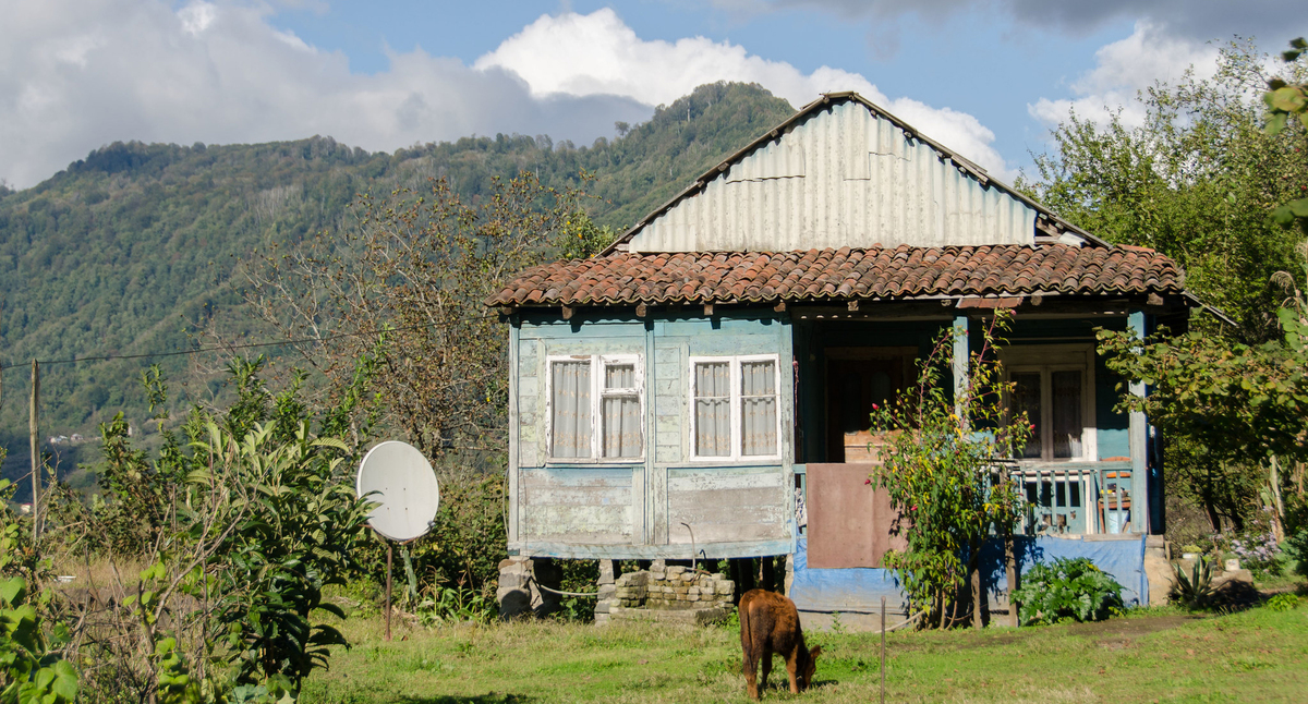 Село в Грузии. Фото Andrey Okonetchnikov/Flickr
