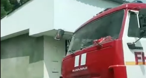 Азербайджанские пожарные в Лачине. Кадр видео Turan https://www.youtube.com/watch?v=E254y3PG-bU
