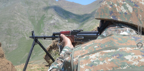Армянский военный. Фото: пресс-служба Минобороны Армении. https://mil.am/ru/news/11008