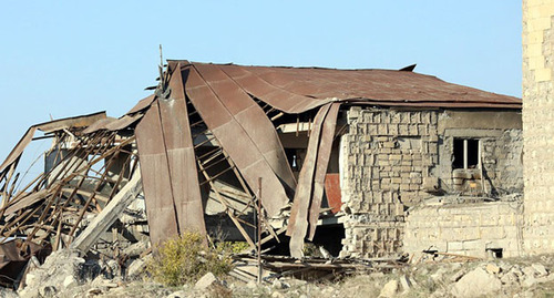 Разрушенный дом в Нагорном Карабахе. Ноябрь 2020 г. Фото Азиза Каримова для "Кавказского узла"
