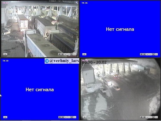 Скриншот изображения с камер на КПП ''Верхний Ларс''. https://kray-zemli.com/24-verhnij-lars.html.jpg