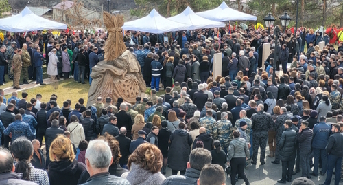 Похороны погибших полицейских в Нагорном Карабахе, фото Алвард Григорян для "Кавказского узла".