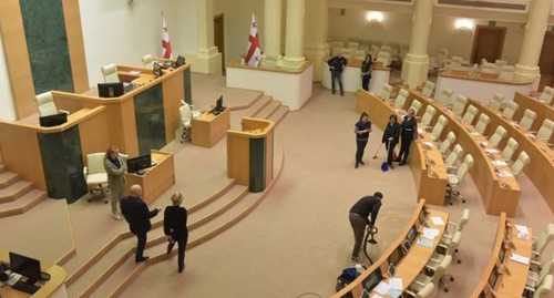 Зал заседаний парламента Грузии, фото: пресс-служба парламента www.parliament.ge 