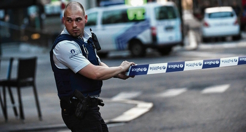 Полиция Бельгии, стоп-кадр видео ntv.ru