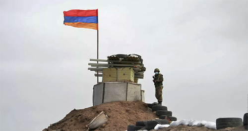 Армянские военнослужащие на границе с Азербайджаном. Фото: Аппарат Президента Республики Армения