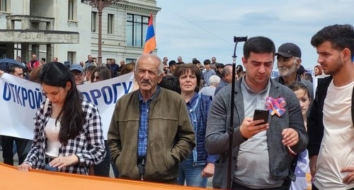 Шествие в Степанакерте 9 мая 2023 года. Фото Алвард Григорян для "Кавказского узла".