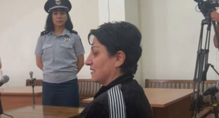 Гаяне Акопян в зале суда. Фото: «7or.am» https://www.7or.am/ru/news/view/255880/