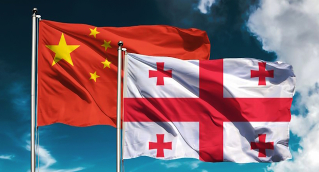 Флаги Китая и Грузии, фото: ru.freepik.com