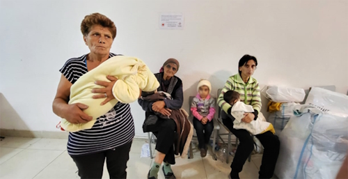 Беженцы в Горисе.26 сентября 2023 г. Фото Алвард Григорян для "Кавказского узла"