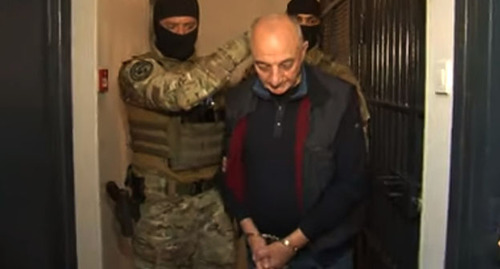 Задержание Бако Саакяна. Скриншот видео https://dtx.gov.az/az/news/1791