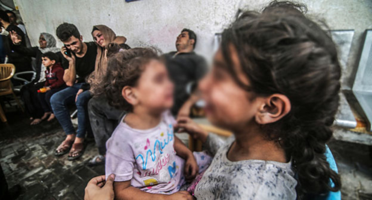 Беженцы из Палестины. Фото: "Грозный Информ" https://www.grozny-inform.ru